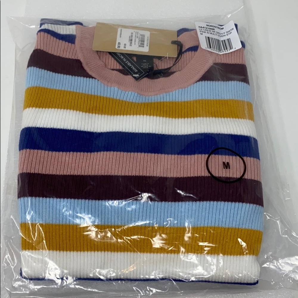 Halogen Women's Crew Neck Fitted Ribbed Sweater - Picture 3 of 8